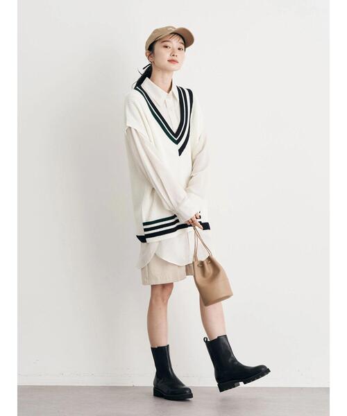 earth music&ecology(アースミュージックアンドエコロジー)の「ボーイズライクビッグシャツ(シャツ/ブラウス・レディース・ホワイト/ライトパープル/ライトイエロー・FREE)」の16枚目の写真