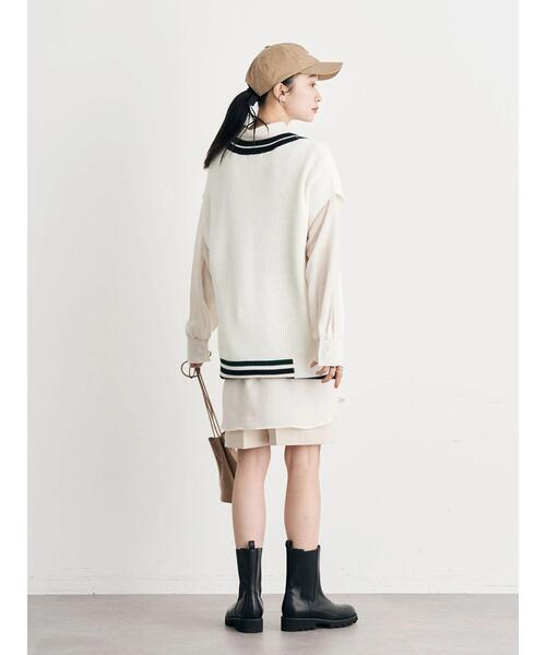 earth music&ecology(アースミュージックアンドエコロジー)の「ボーイズライクビッグシャツ(シャツ/ブラウス・レディース・ホワイト/ライトパープル/ライトイエロー・FREE)」の18枚目の写真