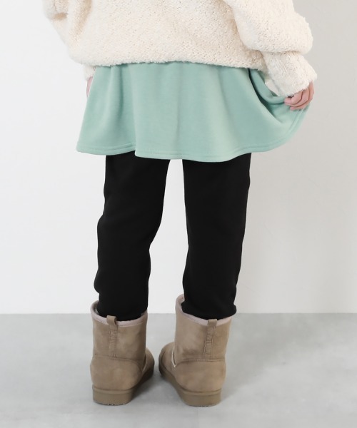 devirock(デビロック)の「RICH WARM 裏シャギー 両側ポケット付き 10分丈 無地 スカッツ(スカート・キッズ・スモークピンク/ヘザーチャコール/ブルーグレー/ブルー系その他2/ブルー系その他/ラベンダー/バイオレット/ブラック/グレー系その他/レッド系1/ダークグリーン/パープル系/グリーン系/ベージュ系2/ピンク系・150cm/140cm/130cm/90cm/80cm/160cm/100cm/120cm/110cm)」の8枚目の写真
