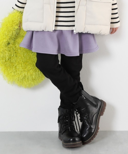 devirock(デビロック)の「RICH WARM 裏シャギー 両側ポケット付き 10分丈 無地 スカッツ(スカート・キッズ・スモークピンク/ヘザーチャコール/ブルーグレー/ブルー系その他2/ブルー系その他/ラベンダー/バイオレット/ブラック/グレー系その他/レッド系1/ダークグリーン/パープル系/グリーン系/ベージュ系2/ピンク系・150cm/140cm/130cm/90cm/80cm/160cm/100cm/120cm/110cm)」の1枚目の写真
