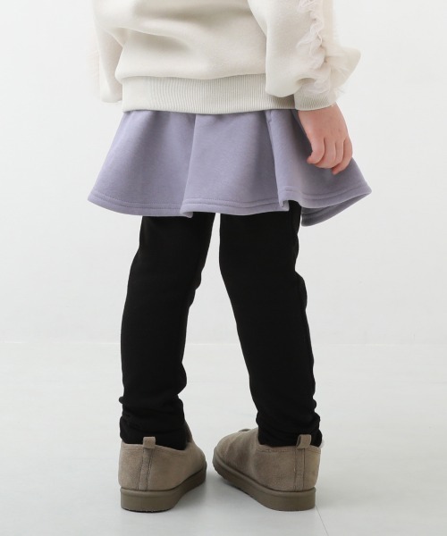devirock(デビロック)の「RICH WARM 裏シャギー 両側ポケット付き 10分丈 無地 スカッツ(スカート・キッズ・スモークピンク/ヘザーチャコール/ブルーグレー/ブルー系その他2/ブルー系その他/ラベンダー/バイオレット/ブラック/グレー系その他/レッド系1/ダークグリーン/パープル系/グリーン系/ベージュ系2/ピンク系・150cm/140cm/130cm/90cm/80cm/160cm/100cm/120cm/110cm)」の12枚目の写真