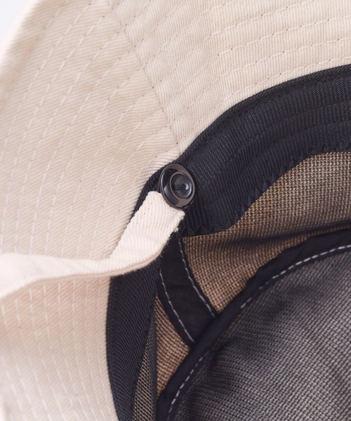 GeeRA（ジーラ）の「リボン付バケットハット（ハット・レディース・ブラック/オフホワイト・FREE）」の7枚目の写真