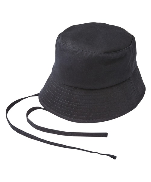 GeeRA（ジーラ）の「リボン付バケットハット（ハット・レディース・ブラック/オフホワイト・FREE）」の3枚目の写真