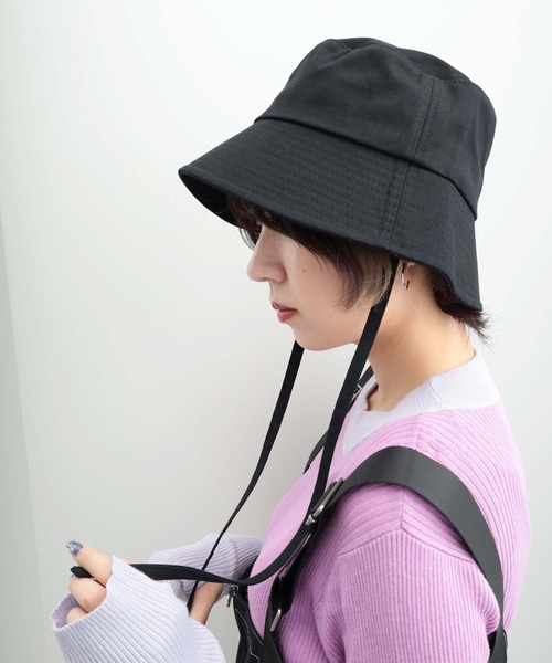 GeeRA（ジーラ）の「リボン付バケットハット（ハット・レディース・ブラック/オフホワイト・FREE）」の17枚目の写真