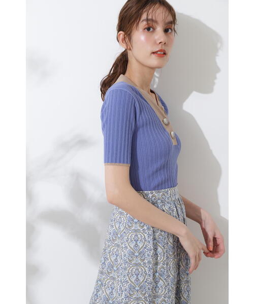 JILL STUART（ジルスチュアート）の「オリビアニット（ニット/セーター・レディース・パープル/ピンク・FREE）」の5枚目の写真