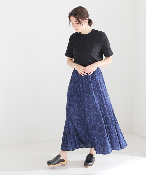 journal standard L'essage(ジャーナルスタンダードレサージュ)の「リンキングニットTシャツ(Tシャツ/カットソー・レディース・ブラック/ホワイト・FREE)」の11枚目の写真
