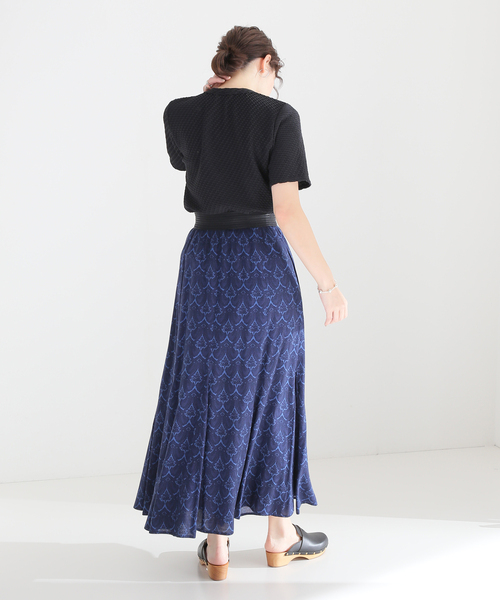 journal standard L'essage(ジャーナルスタンダードレサージュ)の「リンキングニットTシャツ(Tシャツ/カットソー・レディース・ブラック/ホワイト・FREE)」の12枚目の写真