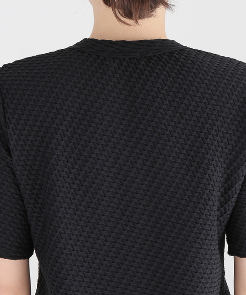 journal standard L'essage(ジャーナルスタンダードレサージュ)の「リンキングニットTシャツ(Tシャツ/カットソー・レディース・ブラック/ホワイト・FREE)」の21枚目の写真