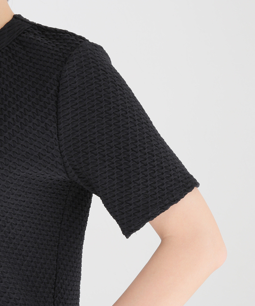 journal standard L'essage(ジャーナルスタンダードレサージュ)の「リンキングニットTシャツ(Tシャツ/カットソー・レディース・ブラック/ホワイト・FREE)」の22枚目の写真