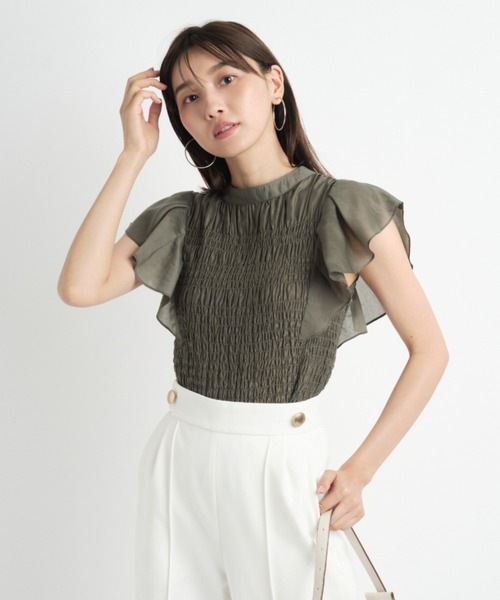 JUSGLITTY - ゆーり様♡ジャスグリッティー　ブラウス JUSGLITTY（ジャスグリッティー）の「シャーリングブラウス（シャツ