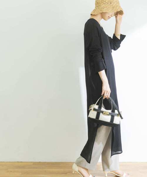 URBAN RESEARCH(アーバンリサーチ)の「コットンモスカフタンワンピース(ワンピース・レディース・オフホワイト/ブラック/ベージュ系その他・FREE)」の7枚目の写真