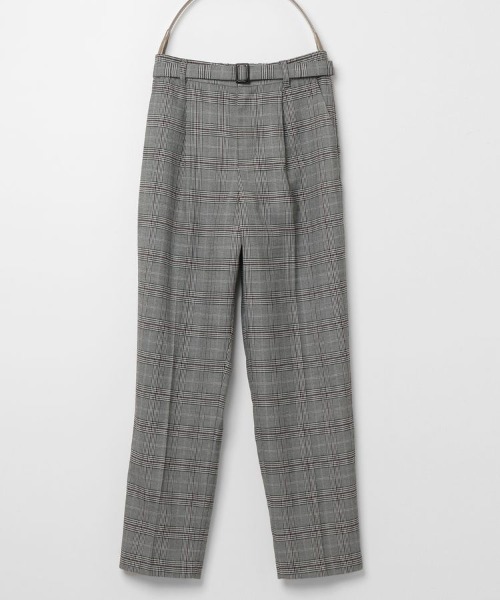 Honeys（ハニーズ）の「チェックテーパードパンツ（その他パンツ・レディース・ブラック×レッド/ネイビー系/ブラック系その他/ブラック×ブルー・M/L/LL/S）」の12枚目の写真