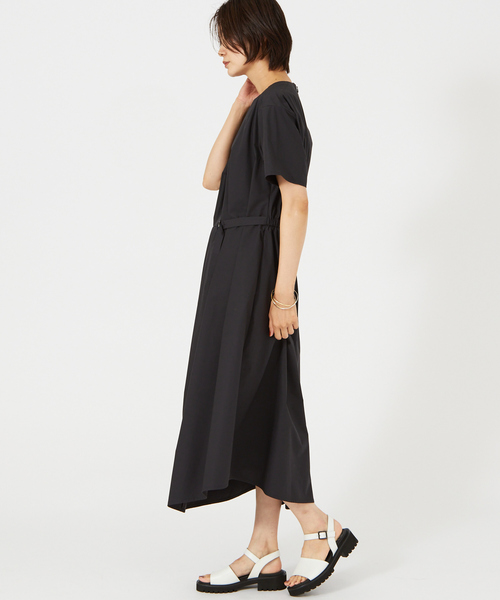 qualite(カリテ)の「タイプライタードローワンピース(ワンピース・レディース・ストライプ/ブラック・36/38)」の14枚目の写真