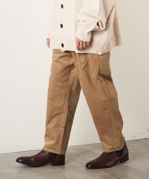 UNIVERSAL OVERALL(ユニバーサルオーバーオール)の「【UNIVERSAL OVERALL】CORDUROY TUCK TAPERED PANTS(チノパンツ・メンズ・ブラック/グレー/ベージュ/ブラウン・SMALL/MEDIUM/LARGE/X-LARGE)」の9枚目の写真