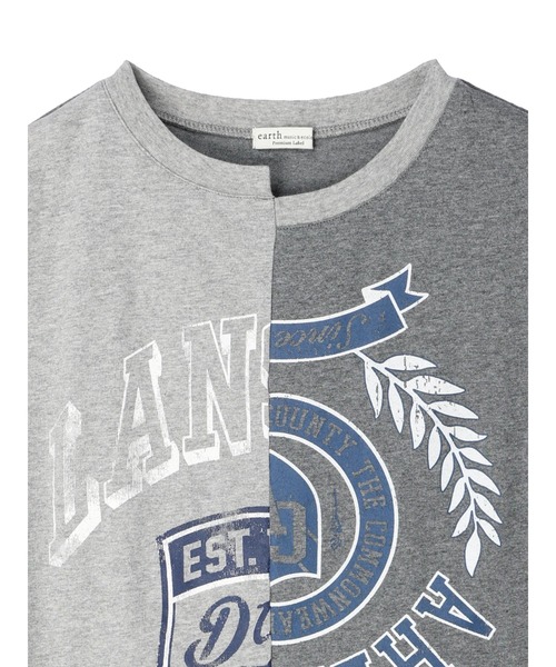 earth music&ecology（アースミュージックアンドエコロジー）の「パターン切替ノースリーブプルオーバー（Tシャツ/カットソー・レディース・その他6/杢グレー/ラベンダー・FREE）」の6枚目の写真