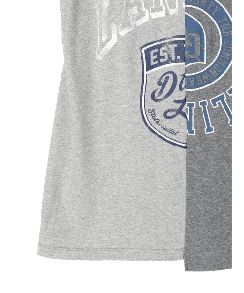 earth music&ecology（アースミュージックアンドエコロジー）の「パターン切替ノースリーブプルオーバー（Tシャツ/カットソー・レディース・その他6/杢グレー/ラベンダー・FREE）」の8枚目の写真