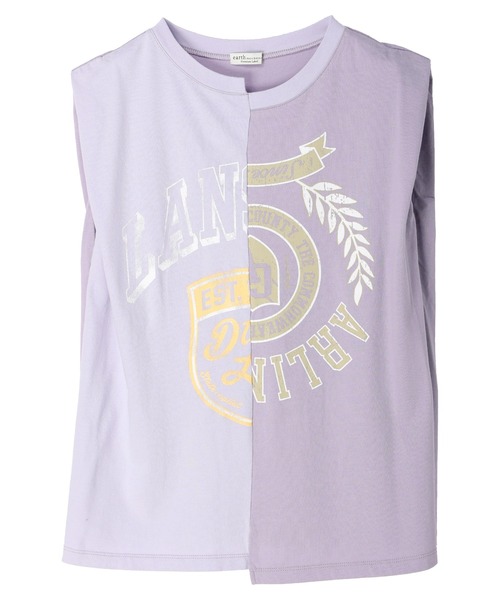 earth music&ecology（アースミュージックアンドエコロジー）の「パターン切替ノースリーブプルオーバー（Tシャツ/カットソー・レディース・その他6/杢グレー/ラベンダー・FREE）」の13枚目の写真