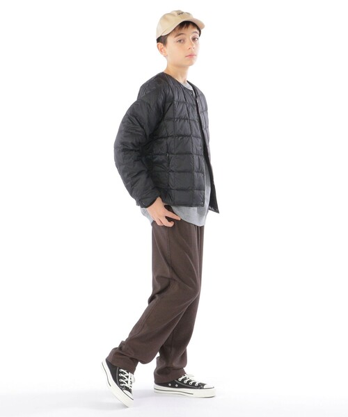 TAION(タイオン)の「【WEB限定】TAION:150~160cm / キッズ インナー ダウン ジャケット(ダウンジャケット/コート・キッズ・ライトブルー/ブラック/ネイビー/カーキ/ラベンダー/イエロー・150/M/160)」の8枚目の写真