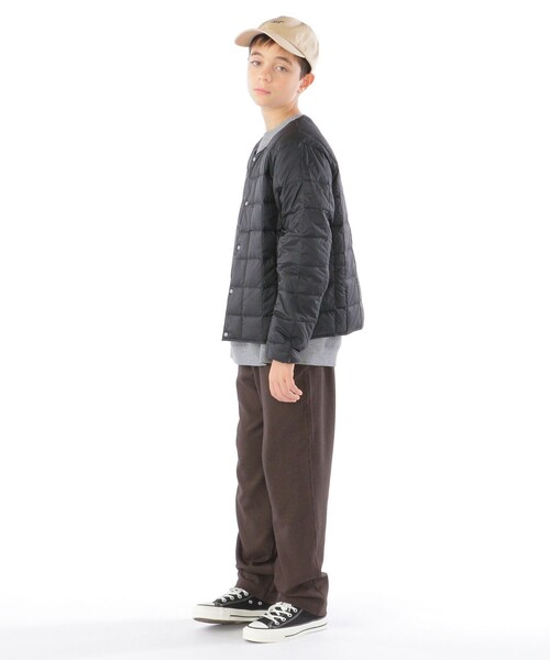 TAION(タイオン)の「【WEB限定】TAION:150~160cm / キッズ インナー ダウン ジャケット(ダウンジャケット/コート・キッズ・ライトブルー/ブラック/ネイビー/カーキ/ラベンダー/イエロー・150/M/160)」の9枚目の写真