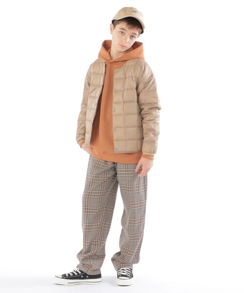 TAION(タイオン)の「【WEB限定】TAION:150~160cm / キッズ インナー ダウン ジャケット(ダウンジャケット/コート・キッズ・ライトブルー/ブラック/ネイビー/カーキ/ラベンダー/イエロー・150/M/160)」の13枚目の写真