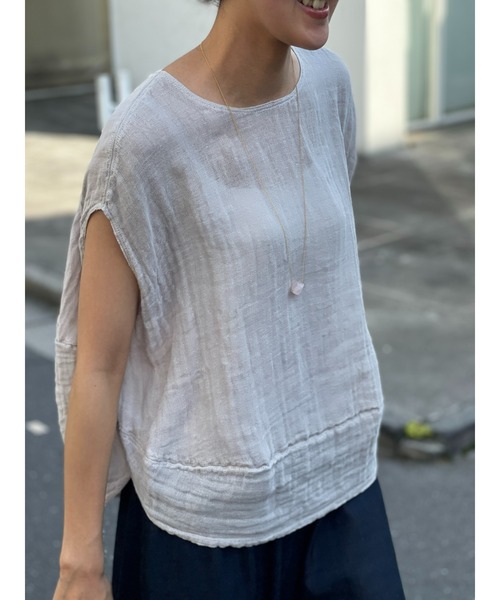 BEARDSLEY（ビアズリー）の「カヤブラウス（シャツ/ブラウス・レディース・ブラック/ライトグレー・FREE）」の21枚目の写真