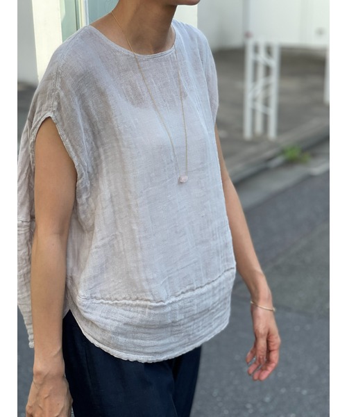 BEARDSLEY（ビアズリー）の「カヤブラウス（シャツ/ブラウス・レディース・ブラック/ライトグレー・FREE）」の22枚目の写真