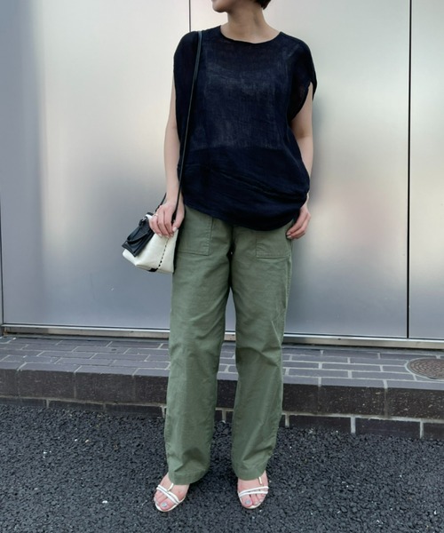 BEARDSLEY（ビアズリー）の「カヤブラウス（シャツ/ブラウス・レディース・ブラック/ライトグレー・FREE）」の13枚目の写真