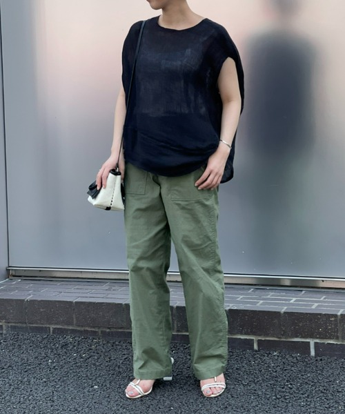 BEARDSLEY（ビアズリー）の「カヤブラウス（シャツ/ブラウス・レディース・ブラック/ライトグレー・FREE）」の15枚目の写真