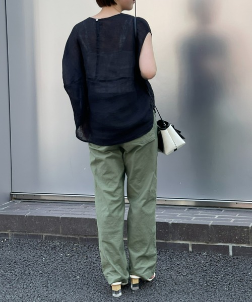 BEARDSLEY（ビアズリー）の「カヤブラウス（シャツ/ブラウス・レディース・ブラック/ライトグレー・FREE）」の16枚目の写真