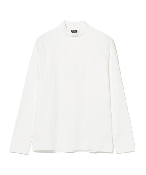 BRILLA per il gusto（ブリッラペルイルグースト）の「Brilla per il gusto / ジャージー モックネック ロングスリーブ Tシャツ（Tシャツ/カットソー・メンズ・ホワイト/ブラック/グレー・M/L/XL/S）」の2枚目の写真