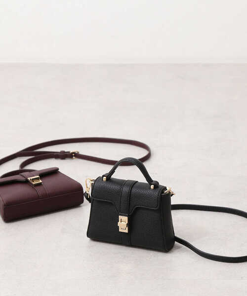 NATURAL BEAUTY BASIC(ナチュラルビューティーベーシック)の「ジェシカポシェット(ショルダーバッグ・レディース・ブラック/ブラウン系その他/ボルドー/グリーン・フリ-)」の9枚目の写真