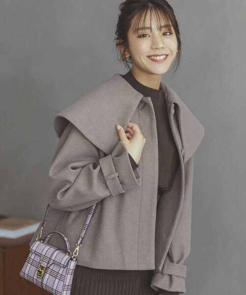 NATURAL BEAUTY BASIC(ナチュラルビューティーベーシック)の「ジェシカポシェット(ショルダーバッグ・レディース・ブラック/ブラウン系その他/ボルドー/グリーン・フリ-)」の10枚目の写真