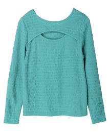 earth music&ecology | ジャガードカットアウトプルオーバー(Tシャツ/カットソー)