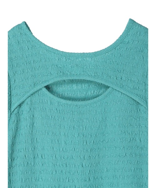 earth music&ecology(アースミュージックアンドエコロジー)の「ジャガードカットアウトプルオーバー(Tシャツ/カットソー・レディース・ライトブラウン/オフホワイト/ブラック/ブルーグリーン・M/S)」の6枚目の写真