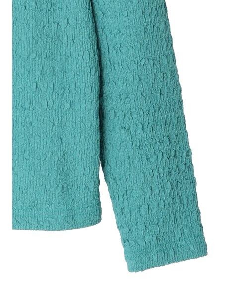 earth music&ecology(アースミュージックアンドエコロジー)の「ジャガードカットアウトプルオーバー(Tシャツ/カットソー・レディース・ライトブラウン/オフホワイト/ブラック/ブルーグリーン・M/S)」の7枚目の写真