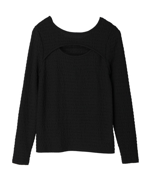 earth music&ecology(アースミュージックアンドエコロジー)の「ジャガードカットアウトプルオーバー(Tシャツ/カットソー・レディース・ライトブラウン/オフホワイト/ブラック/ブルーグリーン・M/S)」の13枚目の写真