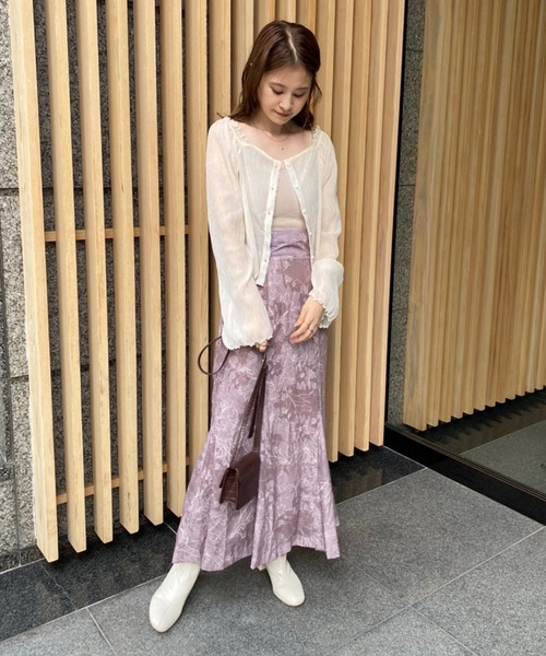 one after another NICE CLAUP（ワンアフターアナザーナイスクラップ）の「前後2WAYシアープリーツトップス（シャツ/ブラウス・レディース・アイボリー/ブラック/モカ/ベージュ系その他・FREE）」の8枚目の写真