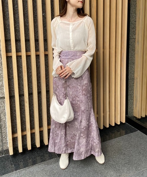 one after another NICE CLAUP（ワンアフターアナザーナイスクラップ）の「前後2WAYシアープリーツトップス（シャツ/ブラウス・レディース・アイボリー/ブラック/モカ/ベージュ系その他・FREE）」の11枚目の写真