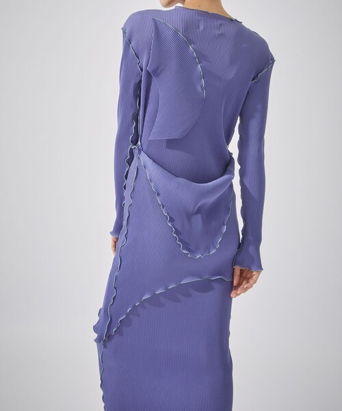 kotohayokozawa（コトハヨコザワ）の「【kotohayokozawa(コトハヨコザワ)】ロングスリーブドレス（ドレス・レディース・パープル/ブラウン/ミント/ホワイト/ブラック/グレー・MEDIUM/SMALL）」の13枚目の写真