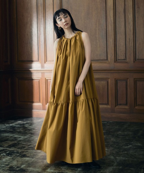 MATURED（マチュアード）の「【MATURED/マチュアード】2WAYギャザーワンピース（ワンピース・レディース・カーキ/マスタード・1/2）」の10枚目の写真