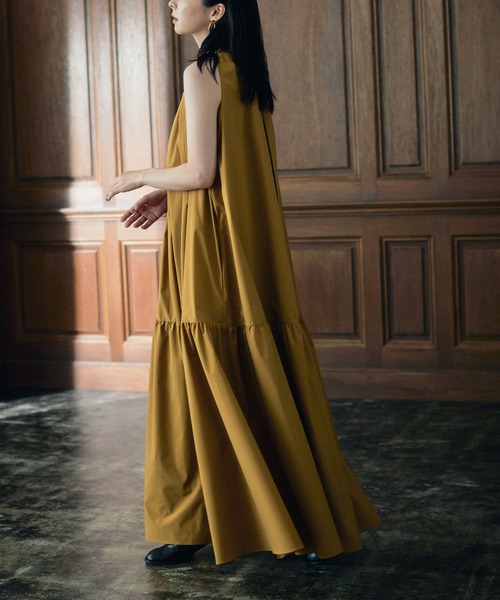 MATURED（マチュアード）の「【MATURED/マチュアード】2WAYギャザーワンピース（ワンピース・レディース・カーキ/マスタード・1/2）」の7枚目の写真