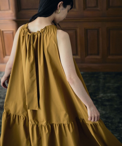 MATURED（マチュアード）の「【MATURED/マチュアード】2WAYギャザーワンピース（ワンピース・レディース・カーキ/マスタード・1/2）」の8枚目の写真