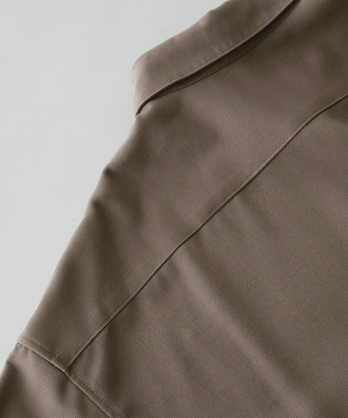 MONO-MART（モノマート）の「TRストレッチ ルーズドレープレギュラーカラーL/Sシャツ（シャツ/ブラウス・メンズ・ミックスグレー/ブラウン系その他/ナチュラル/グレー系・M/L）」の12枚目の写真