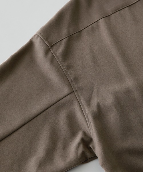 MONO-MART（モノマート）の「TRストレッチ ルーズドレープレギュラーカラーL/Sシャツ（シャツ/ブラウス・メンズ・ミックスグレー/ブラウン系その他/ナチュラル/グレー系・M/L）」の13枚目の写真