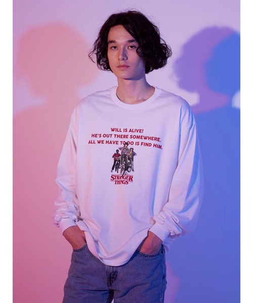 Green Parks(グリーンパークス)の「【UNISEX】■STRANGER THINGS BOYS(Tシャツ/カットソー・レディース・ホワイト・FREE)」の4枚目の写真