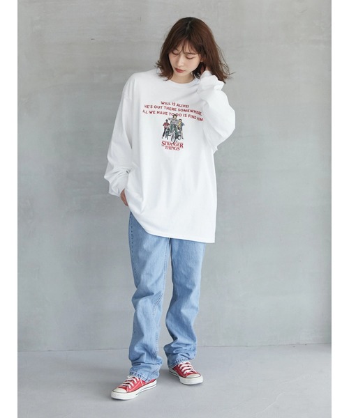 Green Parks(グリーンパークス)の「【UNISEX】■STRANGER THINGS BOYS(Tシャツ/カットソー・レディース・ホワイト・FREE)」の7枚目の写真