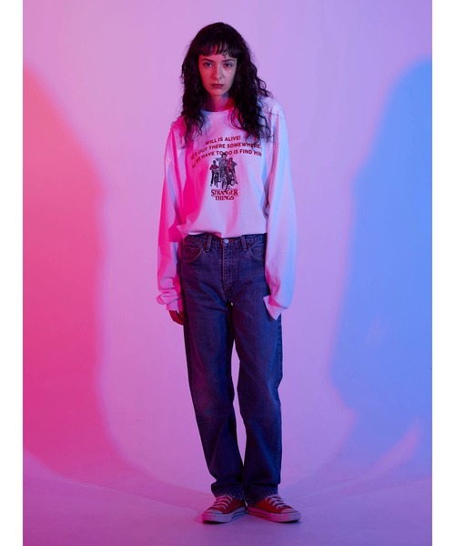 Green Parks(グリーンパークス)の「【UNISEX】■STRANGER THINGS BOYS(Tシャツ/カットソー・レディース・ホワイト・FREE)」の2枚目の写真