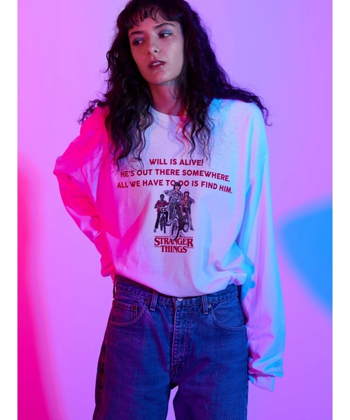 Green Parks(グリーンパークス)の「【UNISEX】■STRANGER THINGS BOYS(Tシャツ/カットソー・レディース・ホワイト・FREE)」の3枚目の写真