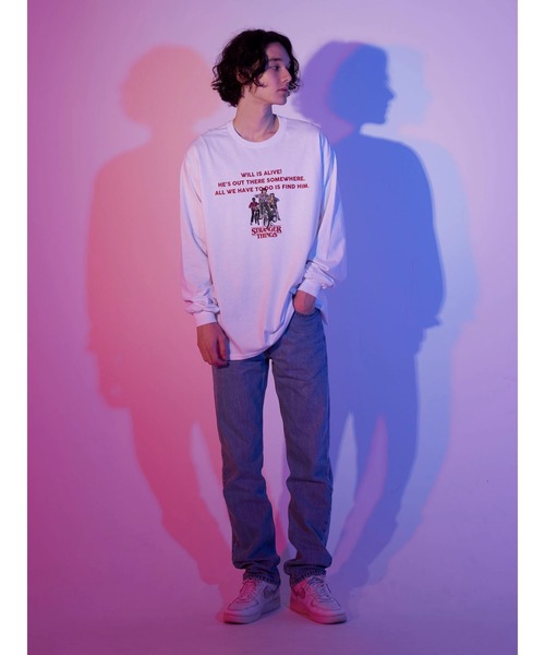Green Parks(グリーンパークス)の「【UNISEX】■STRANGER THINGS BOYS(Tシャツ/カットソー・レディース・ホワイト・FREE)」の5枚目の写真