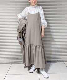PUAL CE CIN | ≪セットアップ対応≫ペプラムティアードキャミワンピース(ワンピース)